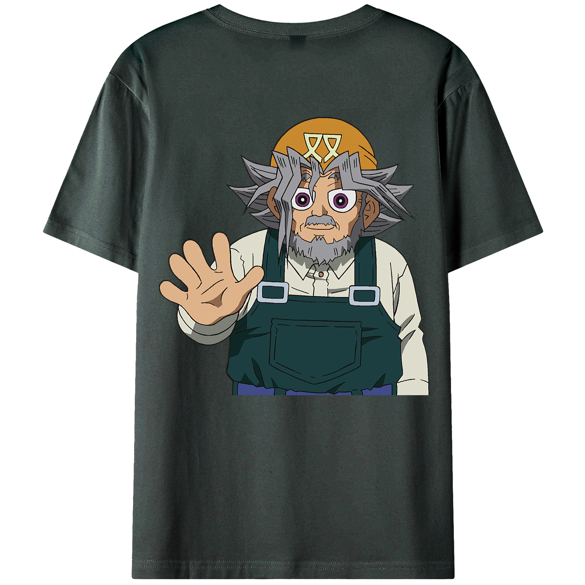（画像用） 遊☆戯☆王 Yu-Gi-Oh! 綿100％ メンズ半袖Tシャツ（バックプリント） 通気性